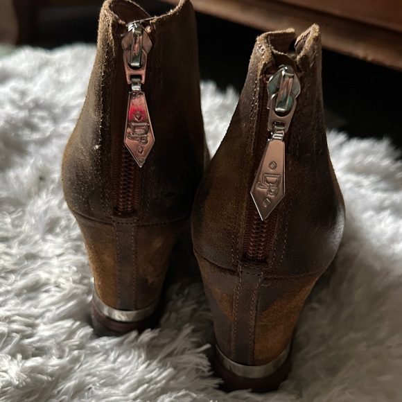 Donald J. Pliner Camouflage Brown Ankle Boots - Picture 3 of 7